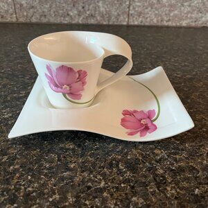 Royal Elfleda designed by Allison LL tea cup with wave plate